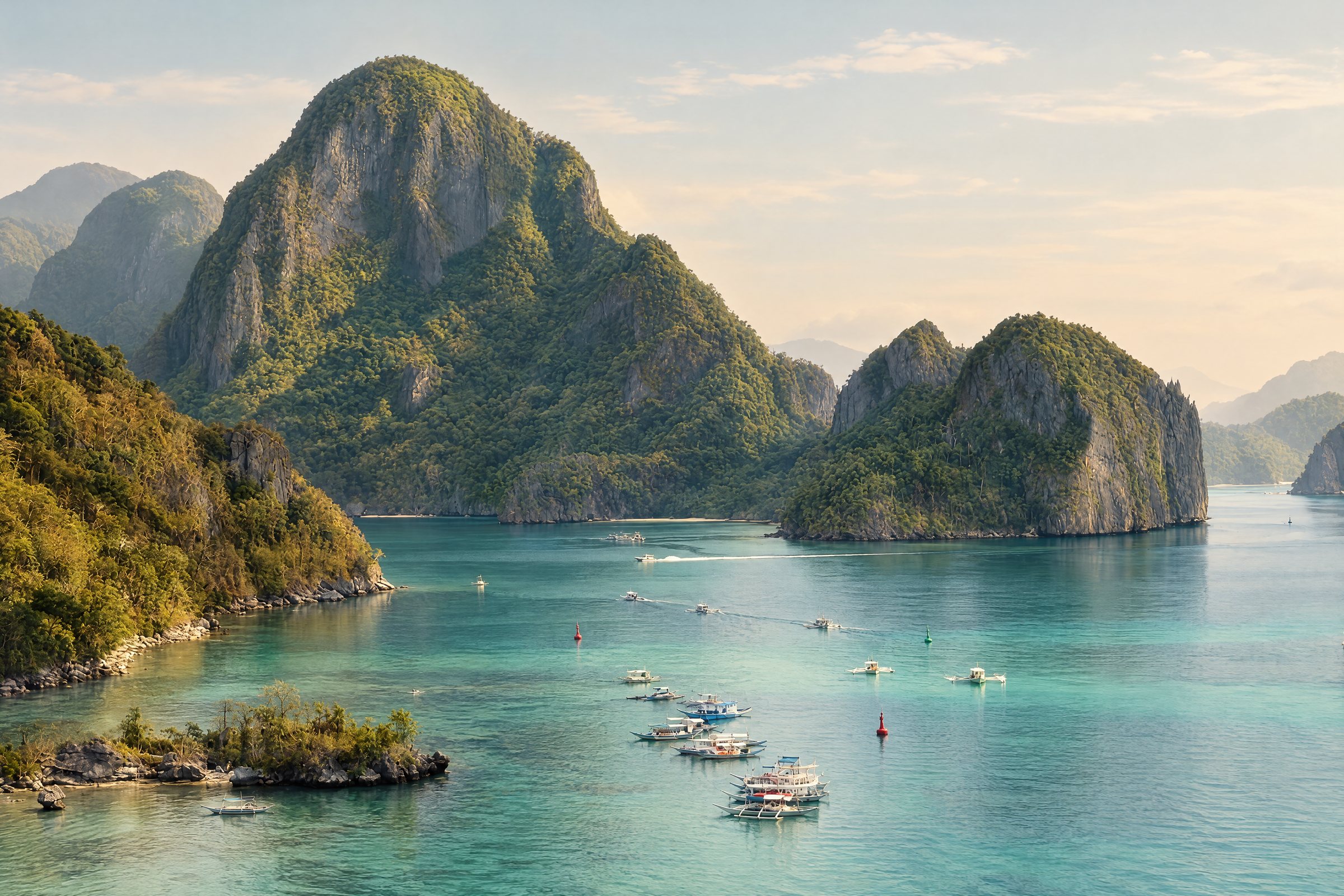 El Nido bay and its islands